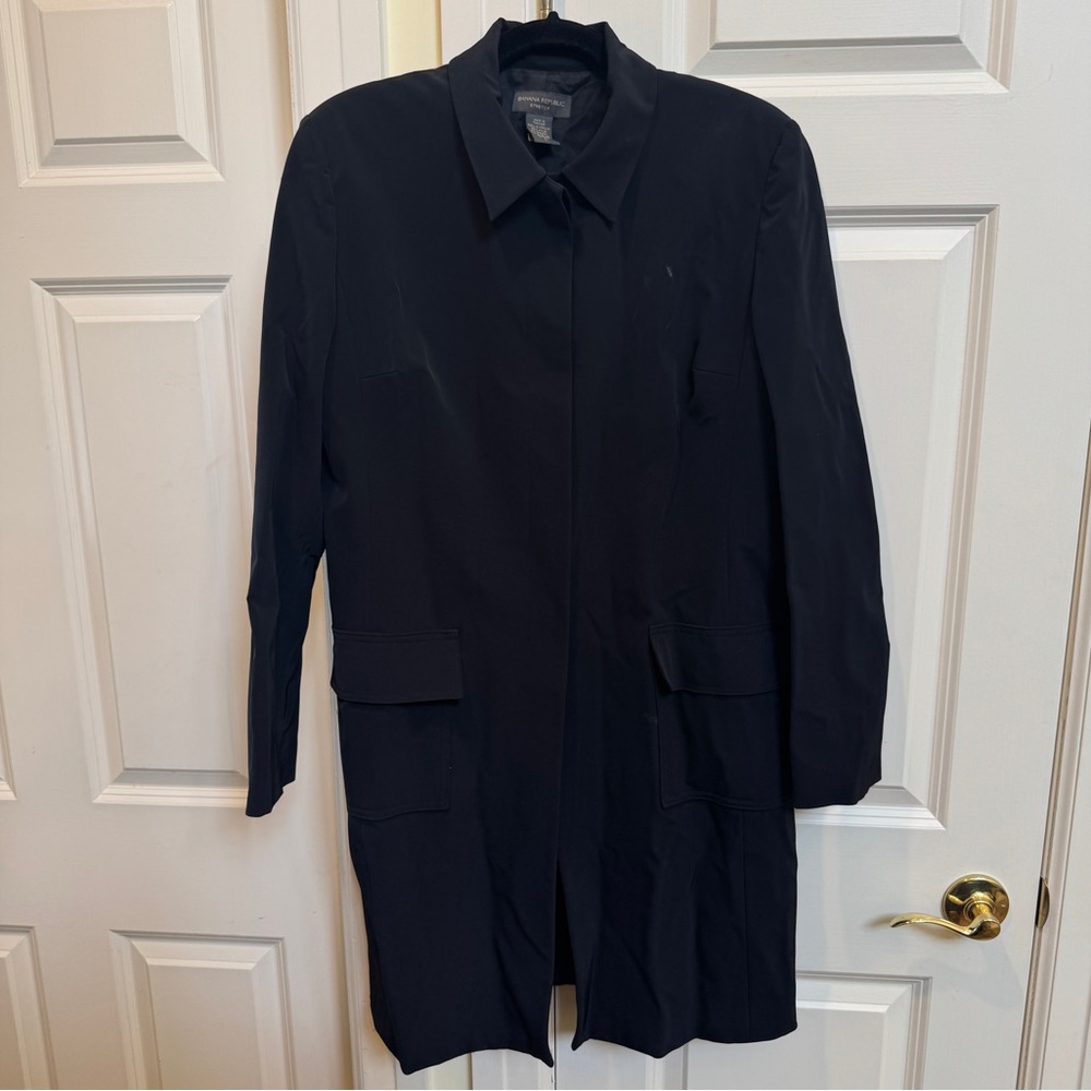 Banana Republic Black Trench Coat